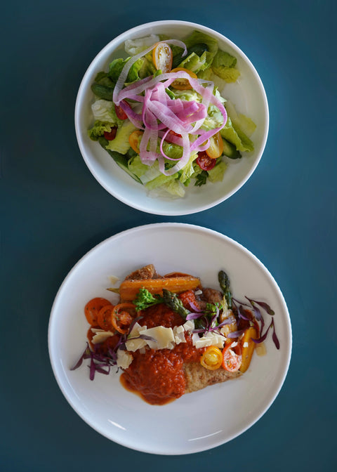 Cheesy Chicken Parmesan & House Salad