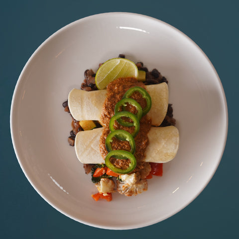 Chicken Enchiladas in Mole Sauce