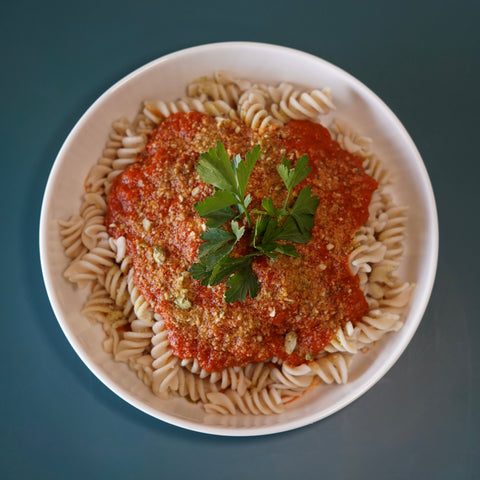 Pasta in Tomato Sauce with Basil Parm (1 lb)