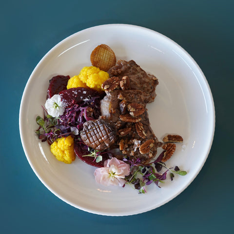 Pecan-Crusted Grass-Fed Beef