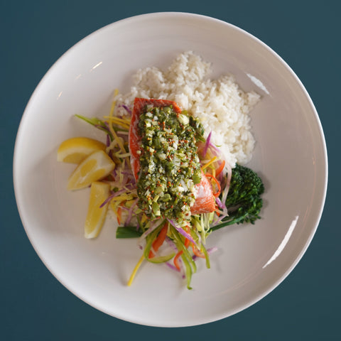 Wild Caught Salmon with Thai Basil Crust