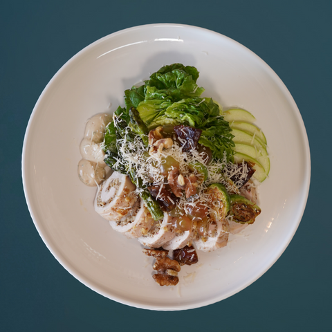 Honey & Walnut-Crusted Chicken Waldorf Salad